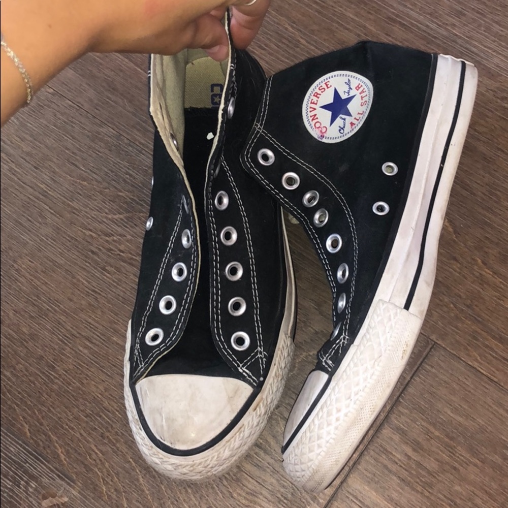 Black High top converse